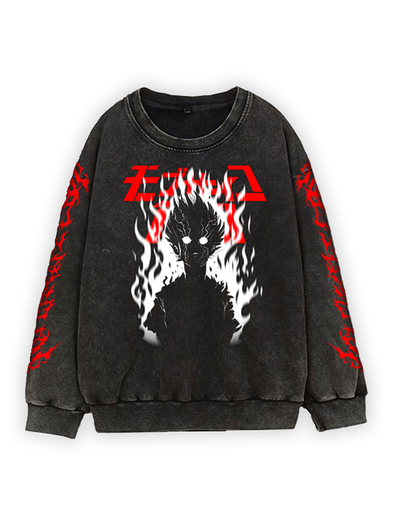 [TRZN] Mob Psycho Vintage Sweatshirt