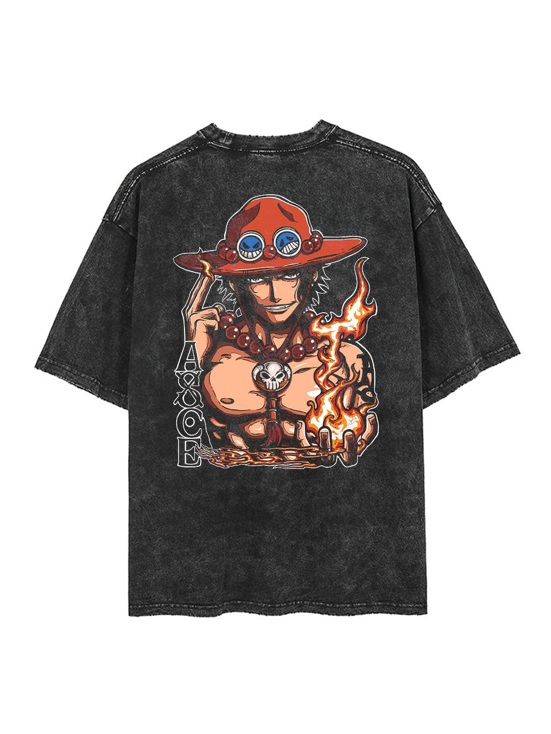 [Trzn] Fire Fist Ace 2-Sided Vintage Tee Attack Titan
